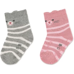 Sterntaler ABS Peutersokken Twin Pack Kat Licht Grijs -Sterntaler sterntaler abs peutersokken twin pack kat licht grijs a409328 3