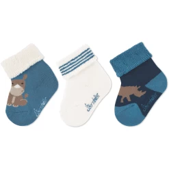Sterntaler Baby Sokken 3-Pack Rhino Medium Blauw 11 Sterntaler Baby Sokken 3-Pack Rhino Medium Blauw -Sterntaler sterntaler baby sokken 3 pack rhino medium blauw a409347 4