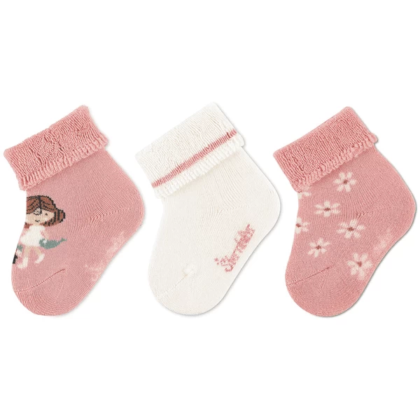 Sterntaler Baby Sokken 3-Pak Meisjes Licht Roze 7 Sterntaler Baby Sokken 3-Pak Meisjes Licht Roze - Afbeelding 5