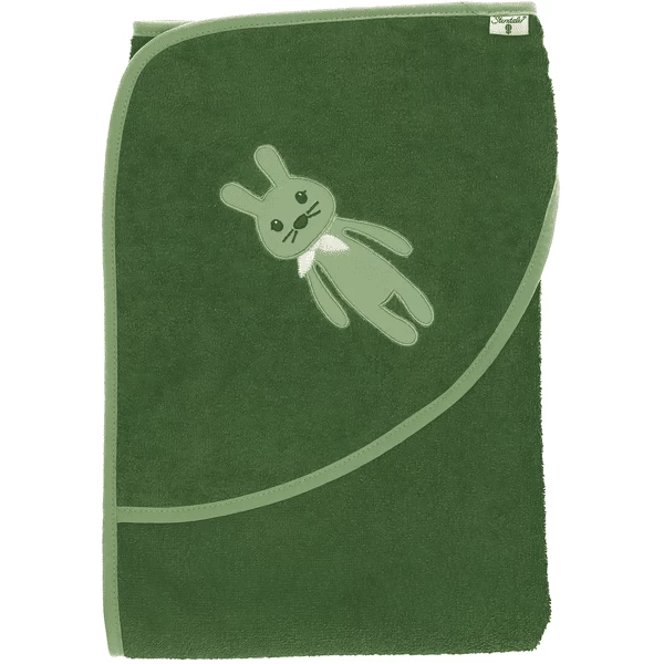 Sterntaler Badhanddoek Kinni Uni Donkergroen 100 X 100 Cm 4 Sterntaler Badhanddoek Kinni Uni Donkergroen 100 X 100 Cm - Afbeelding 2