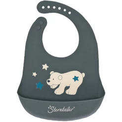 Sterntaler Elia Silicone Slabbetje IJzer Grijs -Sterntaler sterntaler elia silicone slabbetje ijzer grijs a384514 3