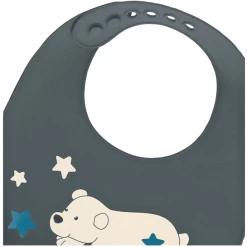 Sterntaler Elia Silicone Slabbetje IJzer Grijs -Sterntaler sterntaler elia silicone slabbetje ijzer grijs a384514 4