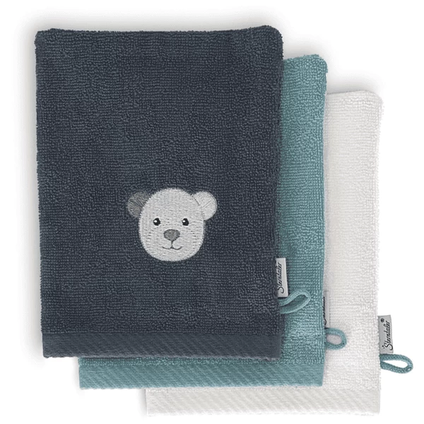 Sterntaler Elia Washandschoenen 3 Pak Donker Turquoise 3 Sterntaler Elia Washandschoenen 3 Pak Donker Turquoise