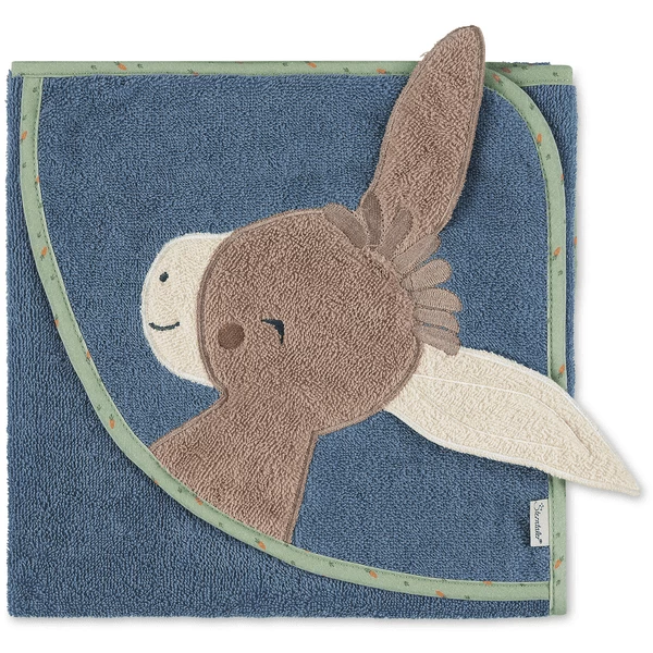 Sterntaler Ezel Motief Badlaken Emmilius Medium Blauw 5 Sterntaler Ezel Motief Badlaken Emmilius Medium Blauw - Afbeelding 3