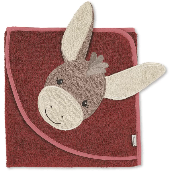 Sterntaler Ezel Motief Badlaken Emmily Donkerrood 5 Sterntaler Ezel Motief Badlaken Emmily Donkerrood - Afbeelding 3