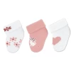 Sterntaler First Baby Socks 3-Pack Flowers White