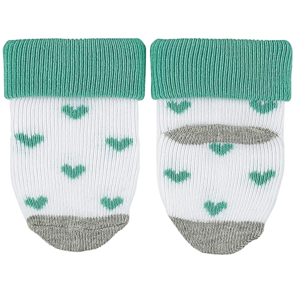 Sterntaler First Baby Socks 3-Pack Hearts White 4 Sterntaler First Baby Socks 3-Pack Hearts White - Afbeelding 2