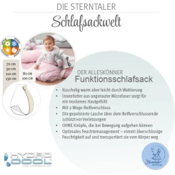Sterntaler Functieslaapzak Knuffelzoo 70 - 110 Cm -Sterntaler sterntaler functieslaapzak knuffelzoo 70 110 cm a278324 4