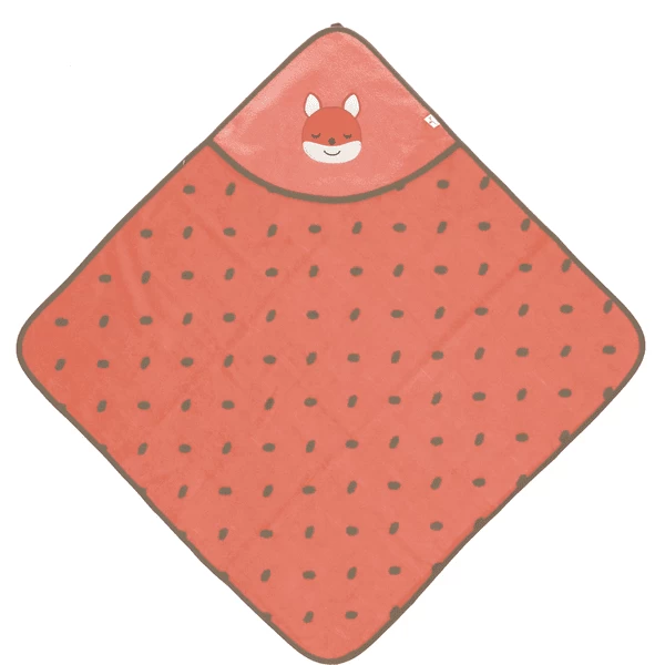 Sterntaler GOTS Badhanddoek Met Kap Enna Koraal 80 X 80 Cm 5 Sterntaler GOTS Badhanddoek Met Kap Enna Koraal 80 X 80 Cm - Afbeelding 3