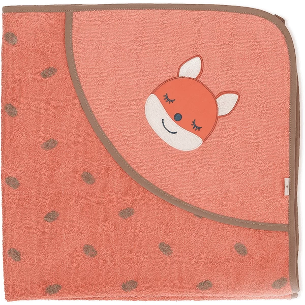 Sterntaler GOTS Badhanddoek Met Kap Enna Koraal 80 X 80 Cm 3 Sterntaler GOTS Badhanddoek Met Kap Enna Koraal 80 X 80 Cm