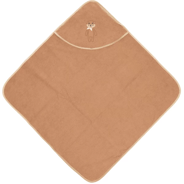 Sterntaler GOTS Badhanddoek Met Kap Otti Uni Bruin 80 X 80 Cm 5 Sterntaler GOTS Badhanddoek Met Kap Otti Uni Bruin 80 X 80 Cm - Afbeelding 3