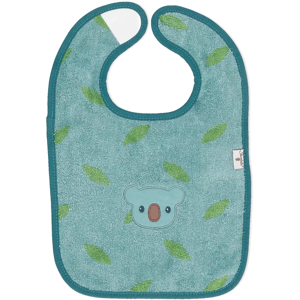 Sterntaler GOTS Klittenband Slabbetje Kalla Blauw Gemêleerd 6 Sterntaler GOTS Klittenband Slabbetje Kalla Blauw Gemêleerd - Afbeelding 4