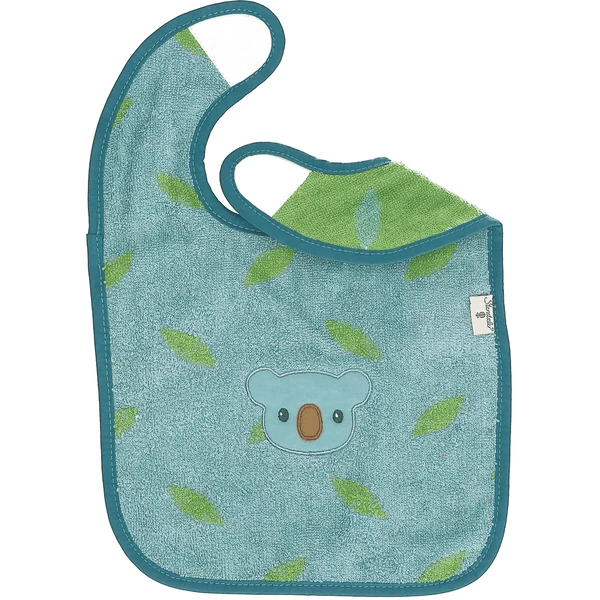 Sterntaler GOTS Klittenband Slabbetje Kalla Blauw Gemêleerd 7 Sterntaler GOTS Klittenband Slabbetje Kalla Blauw Gemêleerd - Afbeelding 5