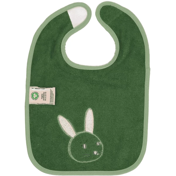 Sterntaler GOTS Klittenband Slabbetje Kinni Donkergroen 5 Sterntaler GOTS Klittenband Slabbetje Kinni Donkergroen - Afbeelding 3