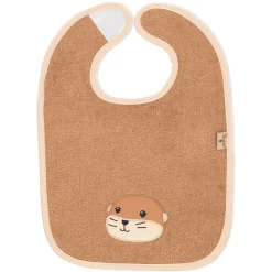 Sterntaler GOTS Klittenband Slabbetje Otti Bruin