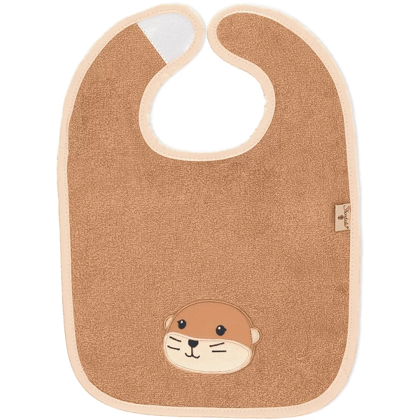 Sterntaler GOTS Klittenband Slabbetje Otti Bruin 6 Sterntaler GOTS Klittenband Slabbetje Otti Bruin - Afbeelding 4