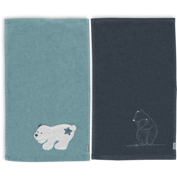 Sterntaler Kinderhanddoek Twin Pack 50 X 30 Cm Elia Donker Turquoise 3 Sterntaler Kinderhanddoek Twin Pack 50 X 30 Cm Elia Donker Turquoise