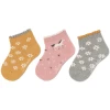 Sterntaler Korte Sokken 3-pack Bloemen Geel -Sterntaler sterntaler korte sokken 3 pack bloemen geel a409394