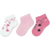 Sterntaler Korte Sokken 3-pack Hartjes Roze -Sterntaler sterntaler korte sokken 3 pack hartjes roze a409393
