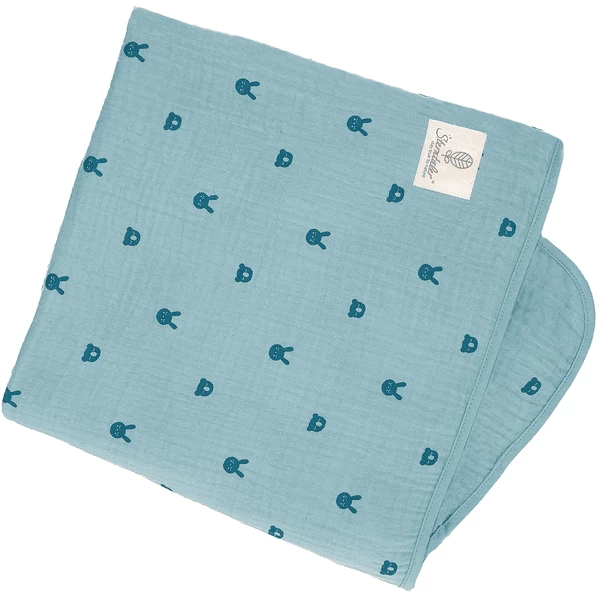 Sterntaler Mousseline Knuffeldeken Kinni+Kalla Blauw Gemêleerd 120 X 120 Cm 6 Sterntaler Mousseline Knuffeldeken Kinni+Kalla Blauw Gemêleerd 120 X 120 Cm - Afbeelding 4