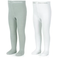 Sterntaler Panty Uni Dubbelpak Bamboe Medium Groen