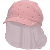 Sterntaler Peaked Cap Met Nekbeschermer Bloemen Lichtroze -Sterntaler sterntaler peaked cap met nekbeschermer bloemen lichtroze a402317