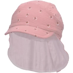 Sterntaler Peaked Cap Met Nekbeschermer Bloemen Lichtroze -Sterntaler sterntaler peaked cap met nekbeschermer bloemen lichtroze a402317 3