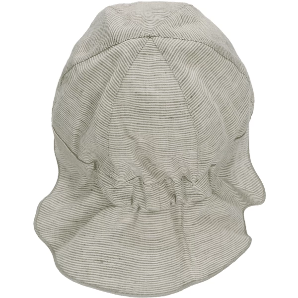 Sterntaler Peaked Cap Met Nekbeschermer Gestreept Donkergroen 5 Sterntaler Peaked Cap Met Nekbeschermer Gestreept Donkergroen - Afbeelding 3