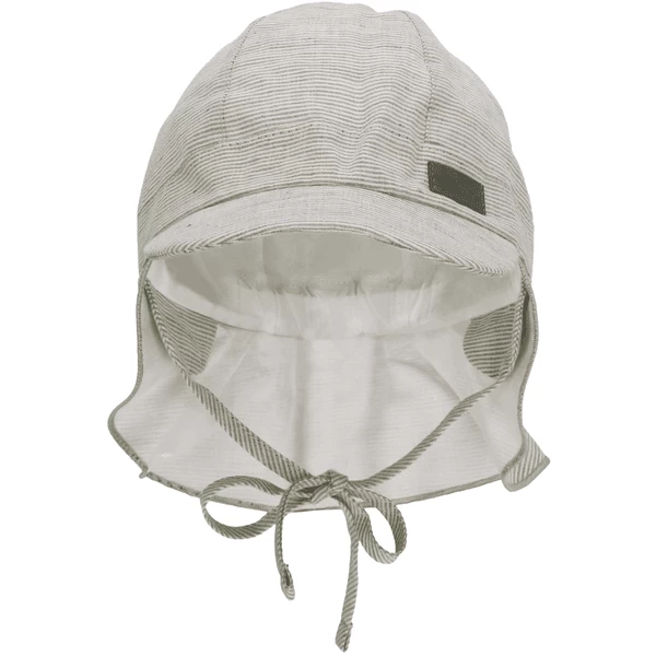 Sterntaler Peaked Cap Met Nekbeschermer Gestreept Donkergroen 6 Sterntaler Peaked Cap Met Nekbeschermer Gestreept Donkergroen - Afbeelding 4