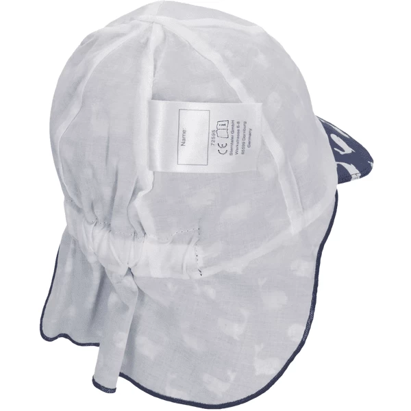Sterntaler Peaked Cap Met Nekbeschermer Walvissen Blauw 7 Sterntaler Peaked Cap Met Nekbeschermer Walvissen Blauw - Afbeelding 5