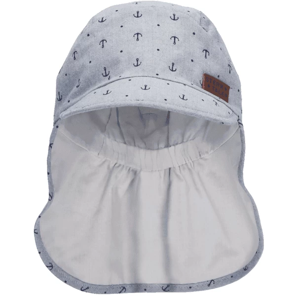 Sterntaler Peaked Cap Met Nekbescherming Anker Rookgrijs 4 Sterntaler Peaked Cap Met Nekbescherming Anker Rookgrijs - Afbeelding 2