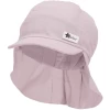 Sterntaler Peaked Cap Met Nekbescherming Linnen Karakter Roze -Sterntaler sterntaler peaked cap met nekbescherming linnen karakter roze a408314
