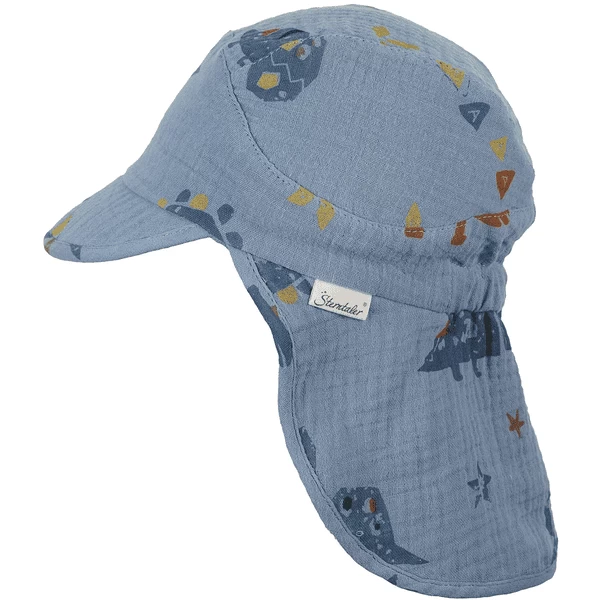 Sterntaler Piekmuts Met Nekbescherming Dinosaurus Lichtblauw 4 Sterntaler Piekmuts Met Nekbescherming Dinosaurus Lichtblauw - Afbeelding 2