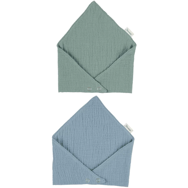 Sterntaler Sjaals Mousseline Twin Pack Lichtblauw 4 Sterntaler Sjaals Mousseline Twin Pack Lichtblauw - Afbeelding 2