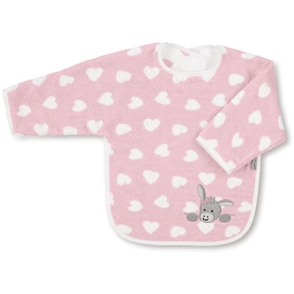 Sterntaler Slabbetje Badstof Badstof Emmi Meisje Roze 4 Sterntaler Slabbetje Badstof Badstof Emmi Meisje Roze - Afbeelding 2