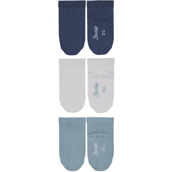 Sterntaler Sneaker Sokken 3-pack Bamboe Blauw 7 Sterntaler Sneaker Sokken 3-pack Bamboe Blauw - Afbeelding 5