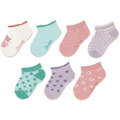 Sterntaler Sneaker Sokken 7-pack Lichtroze -Sterntaler sterntaler sneaker sokken 7 pack lichtroze a409527 3