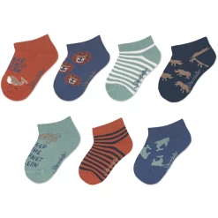 Sterntaler Sneaker Sokken 7-pack Roest