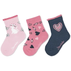 Sterntaler Sokken 3-pack Katten Roze -Sterntaler sterntaler sokken 3 pack katten roze a409369 4