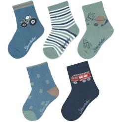 Sterntaler Sokken 5-pack Jongens Medium Blauw -Sterntaler sterntaler sokken 5 pack jongens medium blauw a409401 4