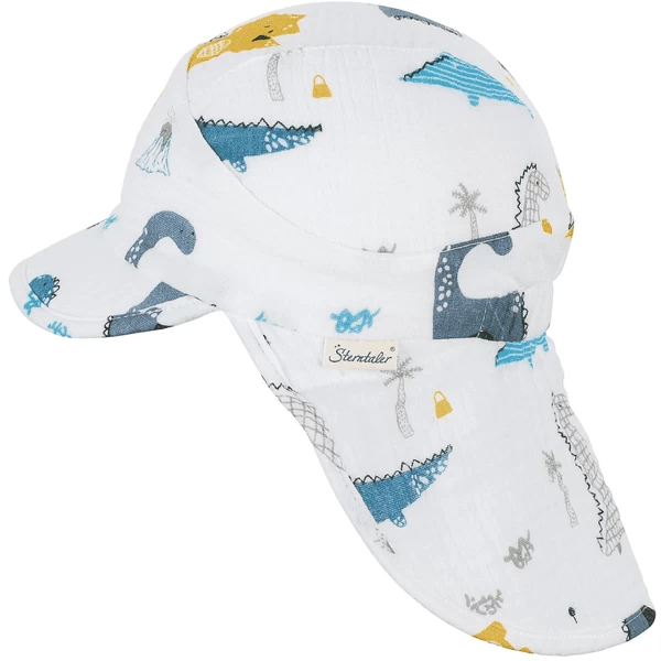 Sterntaler Takkepet Met Nekbescherming Dinos Ecru 4 Sterntaler Takkepet Met Nekbescherming Dinos Ecru - Afbeelding 2